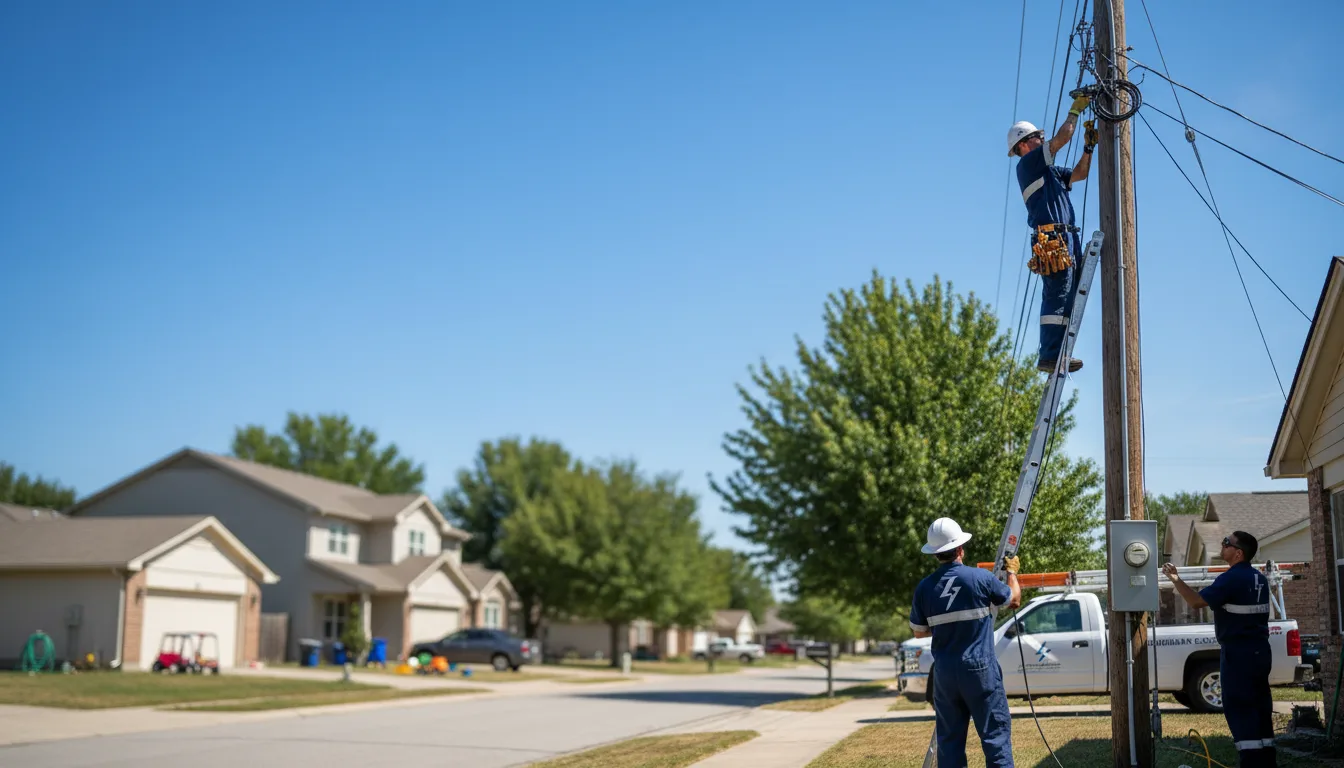 Residential electrician providing installation services in Sheep Springs, NM